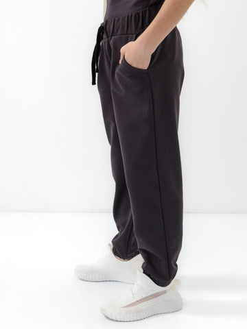 140025C-31 Брюки для девочки, Темно серый