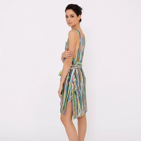 Фартук Mollen многоцветный с узором полоски