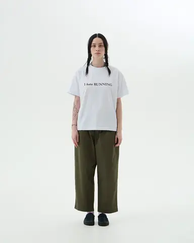 Футболка Postaments Hate Run белая