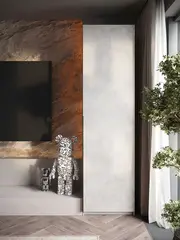 Шкаф Распашной Серый 61х220x52,5 SOHO с ручкой