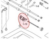 LS7759001 Держатель ролика выходного лотка Brother DCP-8070D, MFC-8370DN, 8380DN (O)