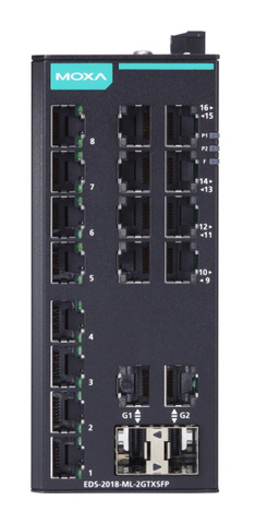 Коммутатор MOXA EDS-2018-ML-2GTXSFP