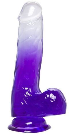 Прозрачно-фиолетовый фаллоимитатор Radi - 17,5 см. - A-toys 762018