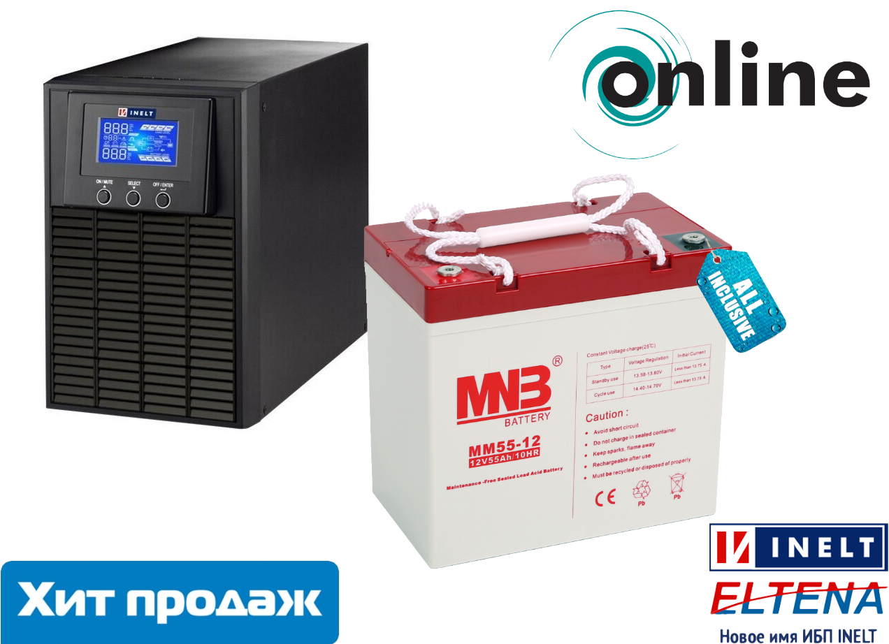 Комплект ИБП Monolith E1000LT-12V+MNB MM 55-12 купить