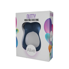 Эрекционное кольцо с вибрацией Nutty от Alive