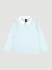 Поло Mjölk White Blue