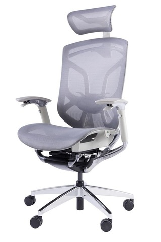 Премиум эргономичное кресло GT Chair Dvary X, серый