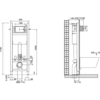 Jacob Delafon E21770RU-00 Подвесной унитаз c инсталляцией 40 см Jacob Delafon Vox, сиденье тонкое микролифт, клавиша хром (E33131RU+EDM102+E20142+E4316-CP)