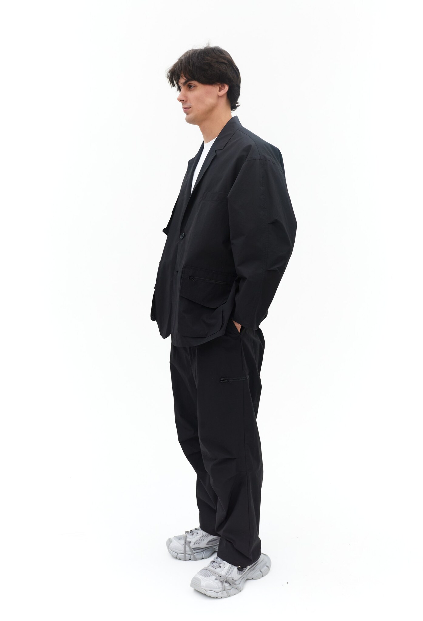 Черный мужской костюм AUDAU