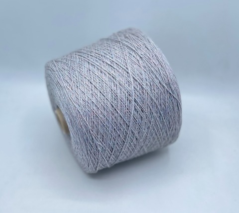 Filcom (пр.Италия), art-Alba 3/15 500м/100гр. 40%Кашемир, 40%Шелк, 20%Меринос, цвет-Светло-серый,неоднотонный арт.32398