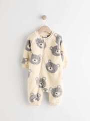 Комбинезон / Cлип флисовый для малышей Next N77-749, Кремовый