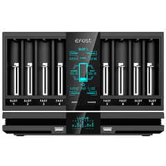 Быстрое зарядное устройство Efest LUC V8 для Li-ion, NiMH аккумуляторов