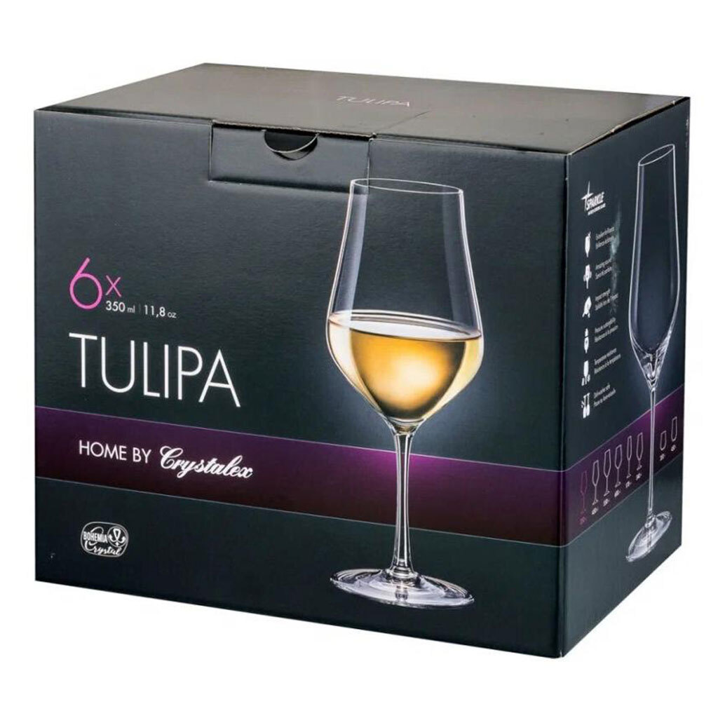 Набор бокалов для вина Tulipa 6шт 350мл CR350101T