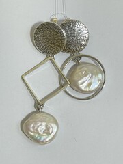 Тэкера (серьги из серебра)