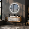 Abber Mond AG6202SL-0.77 Зеркало с подсветкой, сенсорный выключатель, диммер, цвет: белый