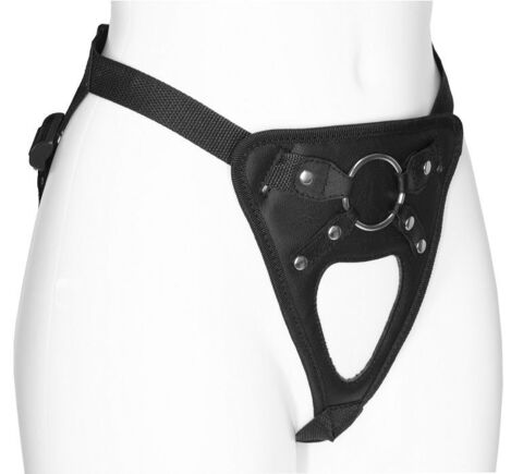Черный универсальный пояс с фиксацией насадок кольцом - LOVETOY (А-Полимер) ru009808