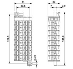 FTMC 1,5/32-3 /BU 19Z-Сотовая клемма