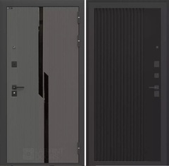 Входная металлическая дверь CARBON (Карбон) 29 Кварц черный / Графит Лофт