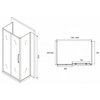 Abber Schwarzer Diamant AG30140MH-S85M-S85M Душевой уголок, 140x85x195