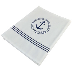 Santorini Savanna top sheet & pillowcase / single white