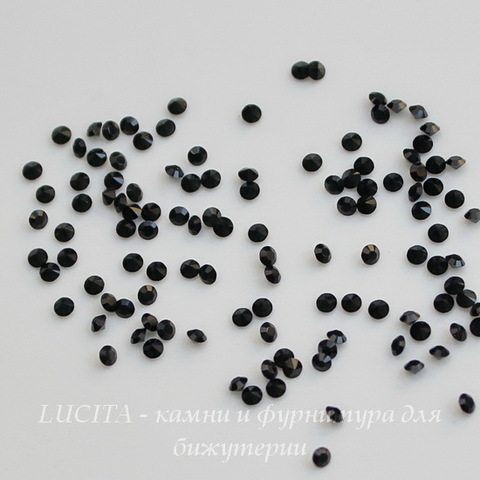 1028 Стразы Сваровски Jet PP 6 (1,3-1,35 мм), 20 штук ()