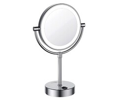 WasserKRAFT K-1005 Зеркало с LED-подсветкой двухстороннее, стандартное и с 3-х кратным увеличением фото