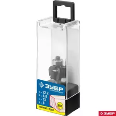 ЗУБР 22.2 x 13 мм, радиус 4.8 мм, фреза кромочная калевочная №2, Профессионал (28785-22.2)