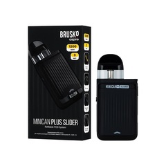 Brusko Minican Plus Slider, 1200 mAh, Черный