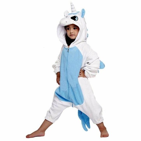 Пижама кигуруми Единорог голубой — Pajamas kigurumi Unicorn