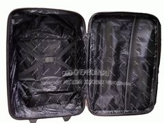 Чемодан KING OF KING эконом тканевый синий 2 колеса (L+) внутри