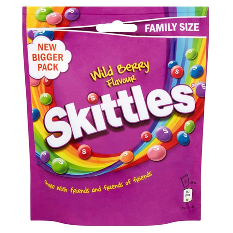 Skittles Wild berry Скитлс лесные ягоды 196 гр