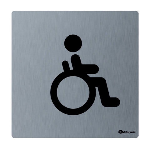 Merida GSM009 Табличка "Туалет для инвалидов" (матовая нержавеющая сталь)