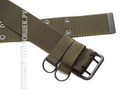 Купить тактический ремень оливковый - Магазин тельняшек.ру 8-800-700-93-18Ремень ВКПО стропяной Оливковый со стальной пряжкой (12 отверстий) в Магазине тельняшек