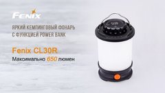 Фонарь Кемпинговый Fenix CL30R (серый) 650lm аккумуляторный