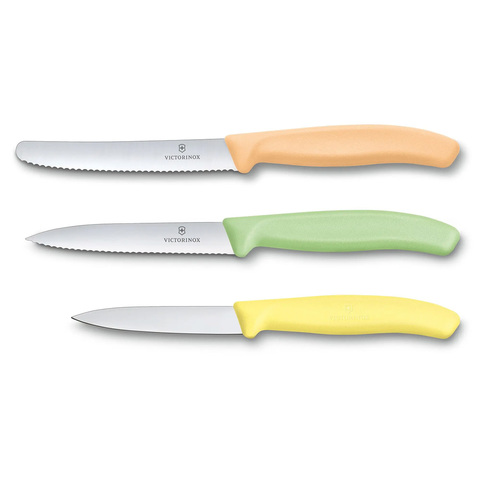 Набор Victorinox Swiss Classic Trend Colors Paring Knife Set из 3-х ножей (6.7116.34L2) | Wenger-Victorinox.Ru