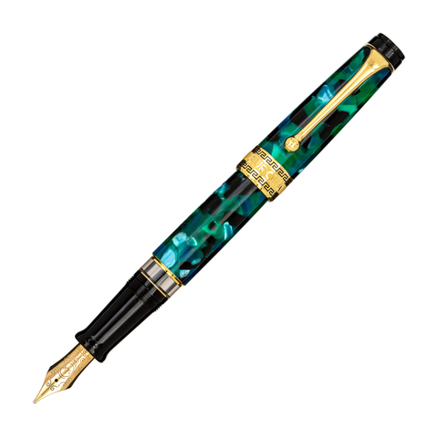 Ручка перьевая Aurora Optima Auroloide Emerald Green GT, F (AU-996-VF)