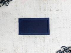 Термоаппликация, р. 6,2х3,8 см, тёмно-синий