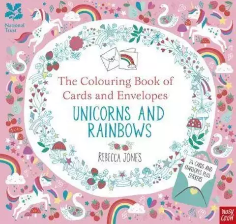 National Trust: The Colouring Book of Cards and Envelopes - Unicorns and Rainbows - Colouring Books of Cards and Envelopes