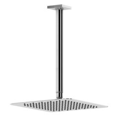 Cezares CZR-B-TDDQ-30/30-01 Верхний душ квадратный, 30x30 см, с изливом из потолка 30 см, латунь, исполнение Хром фото