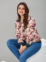 Толстовка К-184/пионы-розлиловые