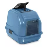 Закрытый био-туалет для кошек IMAC Easy Cat 2ND Life, синий, 50х40х40см