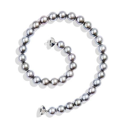 Ожерелье из чёрного морского жемчуга, N0047-0/3