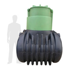 Станция биологической очистки "Эко 2500 БИО" (с биологической очисткой и аэрацией) Экогрупп ДВ 2500 л./ 2-5 чел. / самотечный сброс (1800x1300x2200см;) - арт.561183