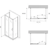 Abber AG30140B-S60B-S60B Душевой уголок, 140x60x195