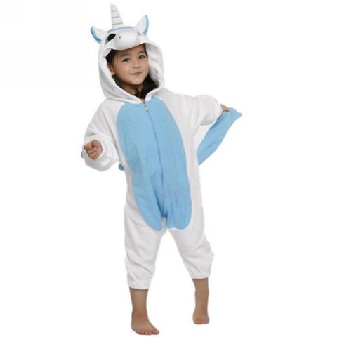 Пижама кигуруми Единорог голубой — Pajamas kigurumi Unicorn