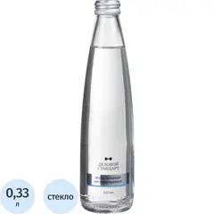 Вода питьевая Деловой Стандарт негазированная стекло  0,33л