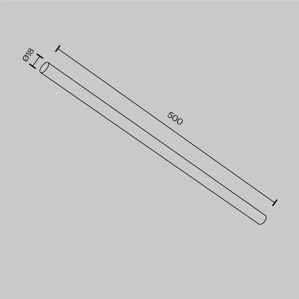 Фиксатор Maytoni Technical CA001-L500-BS