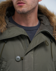 Парка Alpha Industries N-3B Logo Oxford Parka Olive Green (Зеленая)