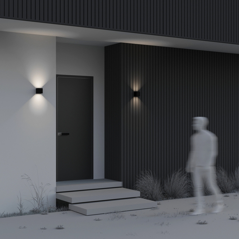 Уличный настенный светодиодный светильник Maytoni Fulton O572WL-L6B