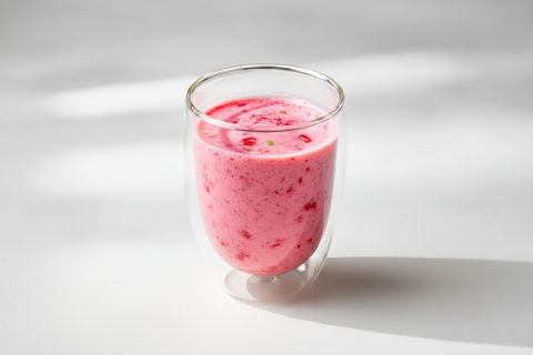 Клубнично-банановый смузи с мятой, 250 мл